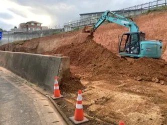香椎駅東の土地の造成はじめました!